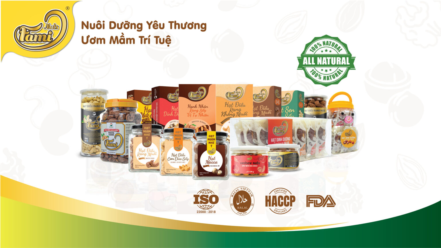 3 TONS PROCESSED CASHEW NUTS TO TAIWAN'S CONSUMERS